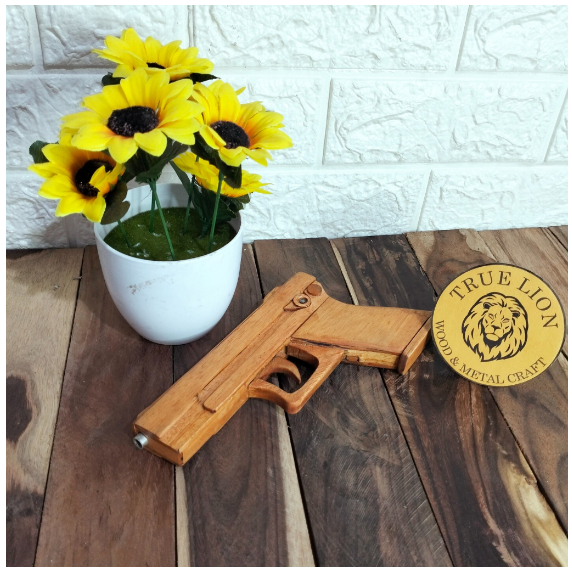 KOREK GAS PISTOL KAYU