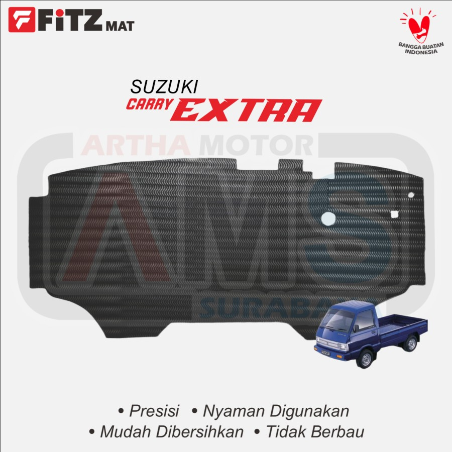 Karpet Busa Semi Karet Lantai Mobil Pickup Pick Up Carry Extra Ekstra ST100 Bagong