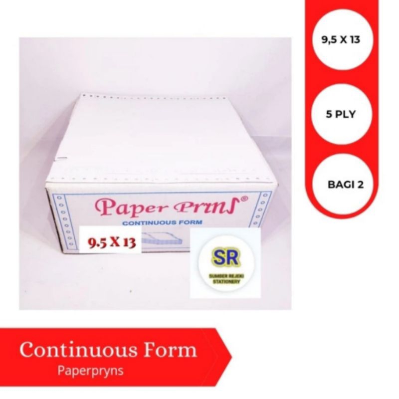 

CONTINUOUS FORM ( 9,5 x 13 ) 5 PLY ( BAGI 2 )