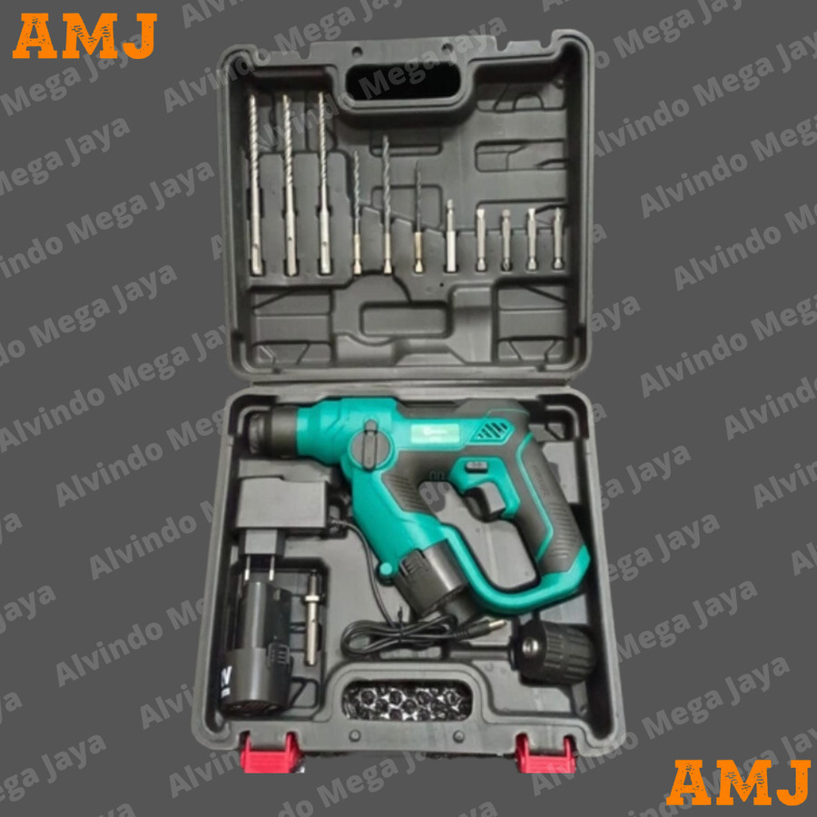 Mailtank SH262 Mesin Bobok 12V Beton vordless Jack Hammer Drill Bor palu Rotary Beton Impact Drill b
