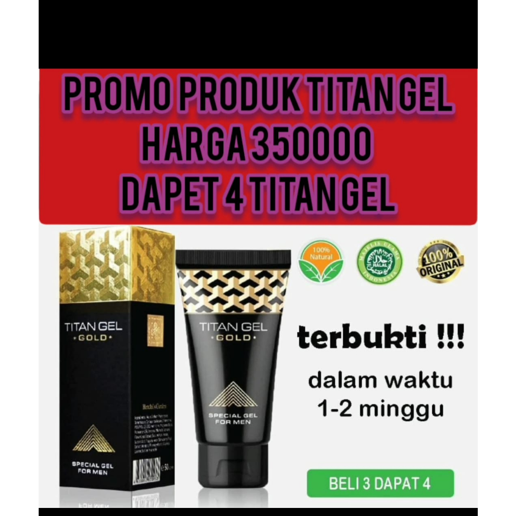 ( PROMO TITAN 1 FREE 2 TITAN ) > A1 TITAN GEL GOLD ORIGINAL 50ML