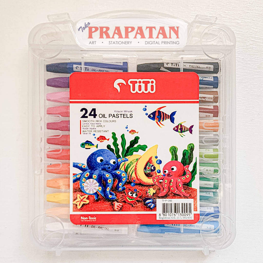 

Titi Oil Pastel 24c TI-P-24S | Crayon Minyak
