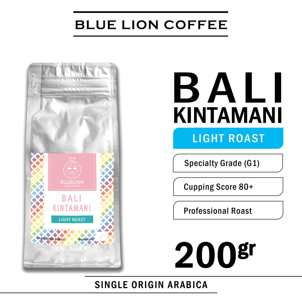 

Blue Lion Coffee Bali Kintamani 200 gram Light Roast Biji Kopi Bubuk Single Origin Arabica