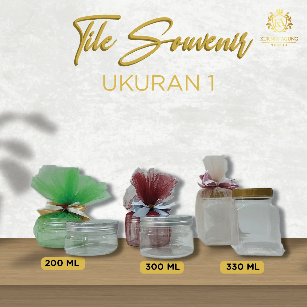 Tile Bungkus Souvenir Toples Jar ukuran 30cm x 40cm Kantong Tile Tanpa Serut Bahan Bungkus Kado