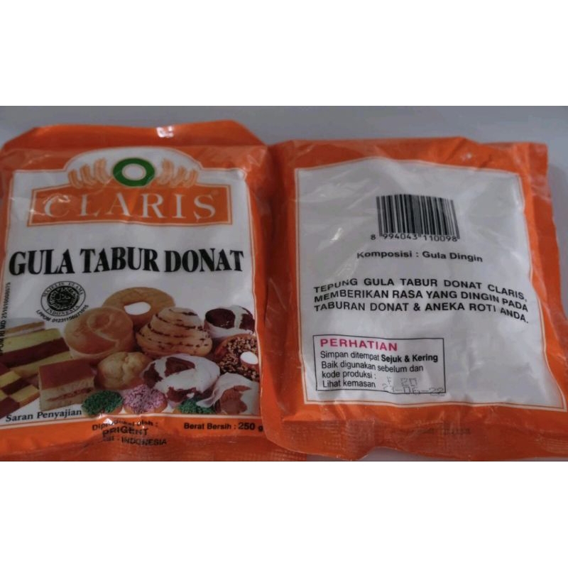 

GULA HALUS CLARIS ORANGE / DONAT kemasan 250gr