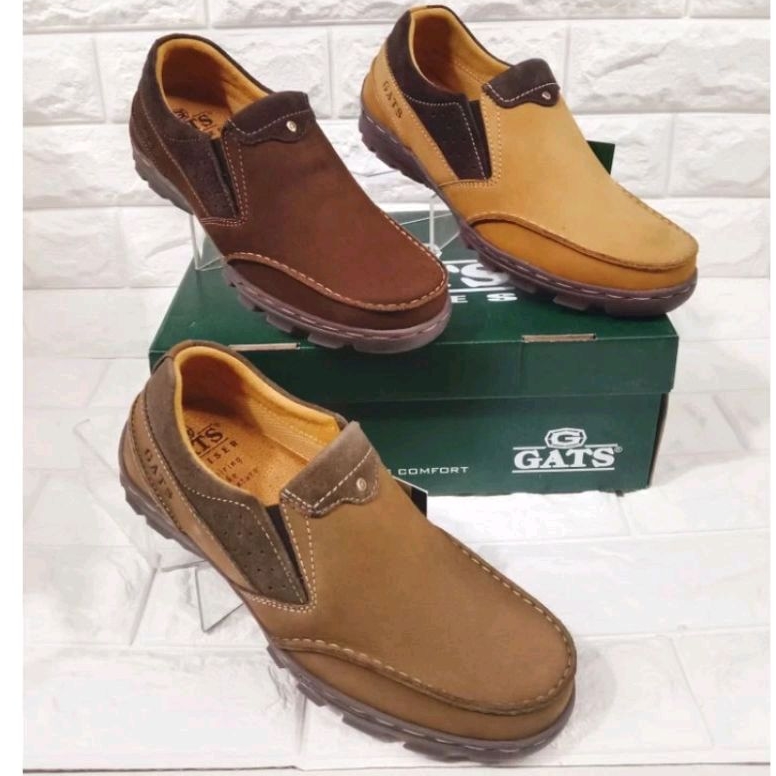 SEPATU GATS TO 2205 SEPATU KASUAL KULIT PRIA GATS ORIGINAL