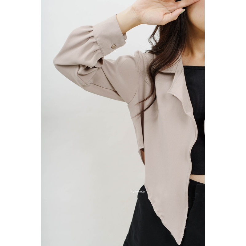 Mika Asymmetric Blazer Valiable