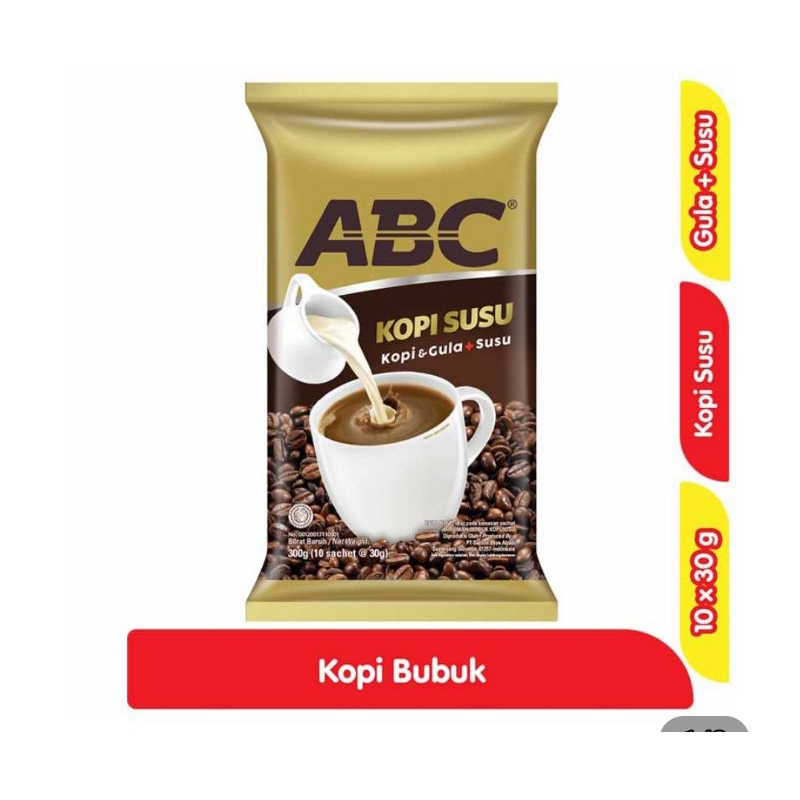 

ABC Kopi Susu Instan 10 x 30 g