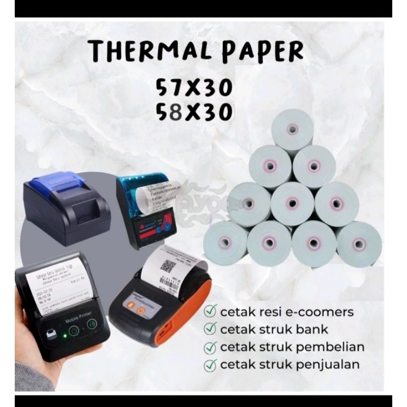 

struk thermal paper 57x30