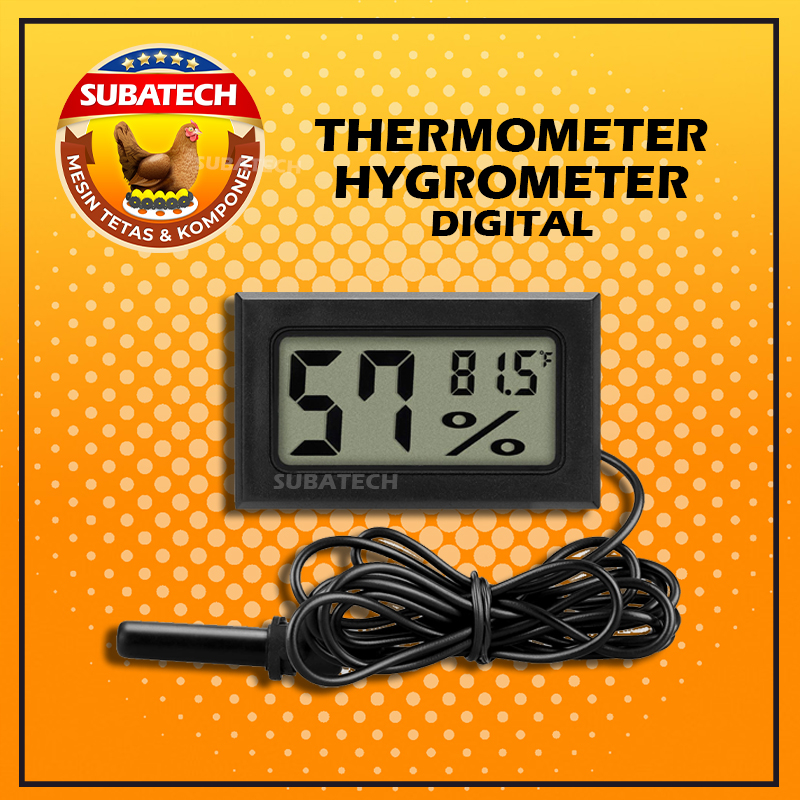 Termometer Higrometer Thermometer Hygrometer Probe Mesin Tetas Suhu Penetas