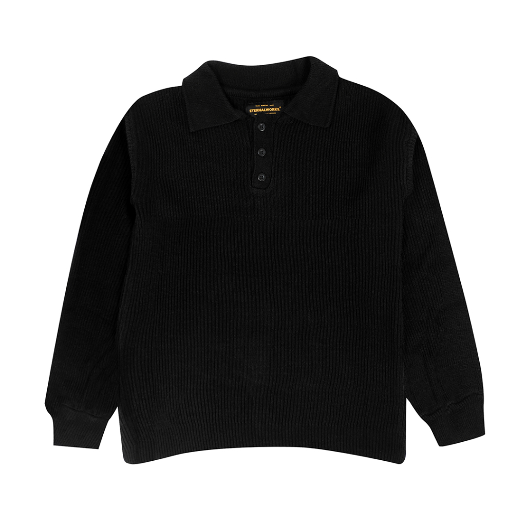 ETERNALWORKS - Polo Knitwear Black