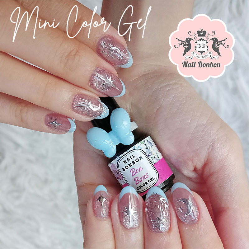 Nail Bonbon Color Mini Set Isi 6 Botol Gel Polish Kutek UV Jel Warna Paket Lengkap Kutek Halal Salon