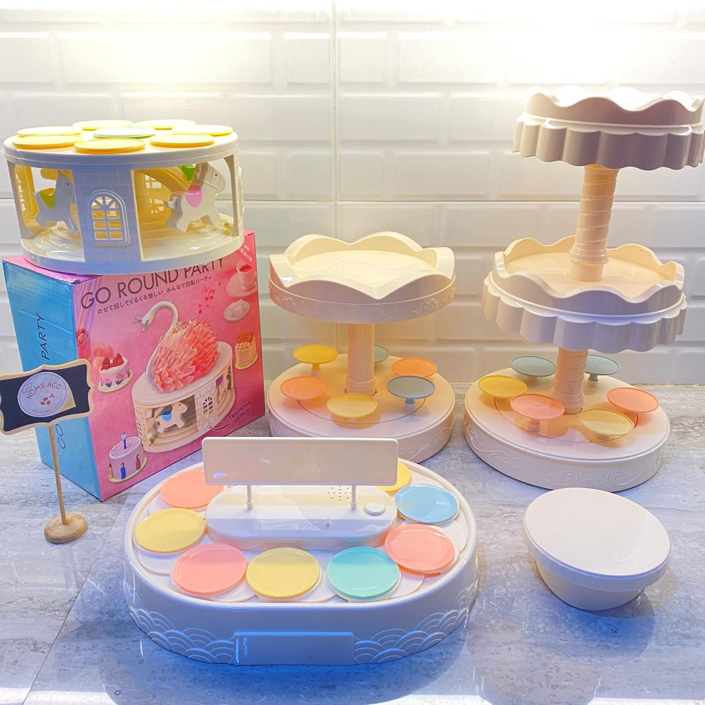 MEJA PUTAR TINGKAT / MEJA PUTAR MUSIK / TATAKAN CAKE TINGKAT / TATAKAN KUE / TATAKAN CUPCAKE / MEJA 