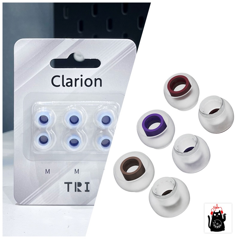 tri clarion premium eartips for earphone in ear monitor iem harga untuk 1 pasang