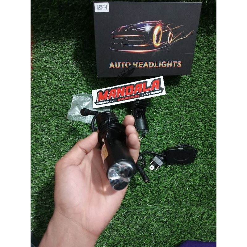 LAMPU HEADLAMP H4 MINI  LENSA PROYEKTOR MOBIL MOTOR