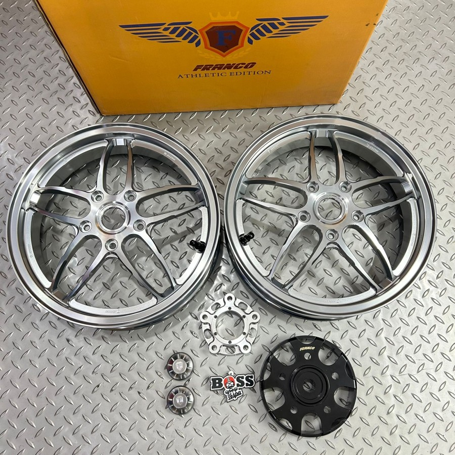 Velg FRANCO Spider Grey 12" Front & Rear Vespa Sprint Prima GTS GTV