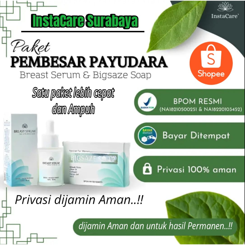 A1- Asli Paket ampuh pembesar dan pengencang payudara dan bokong super cepat permanen bpom asli obat