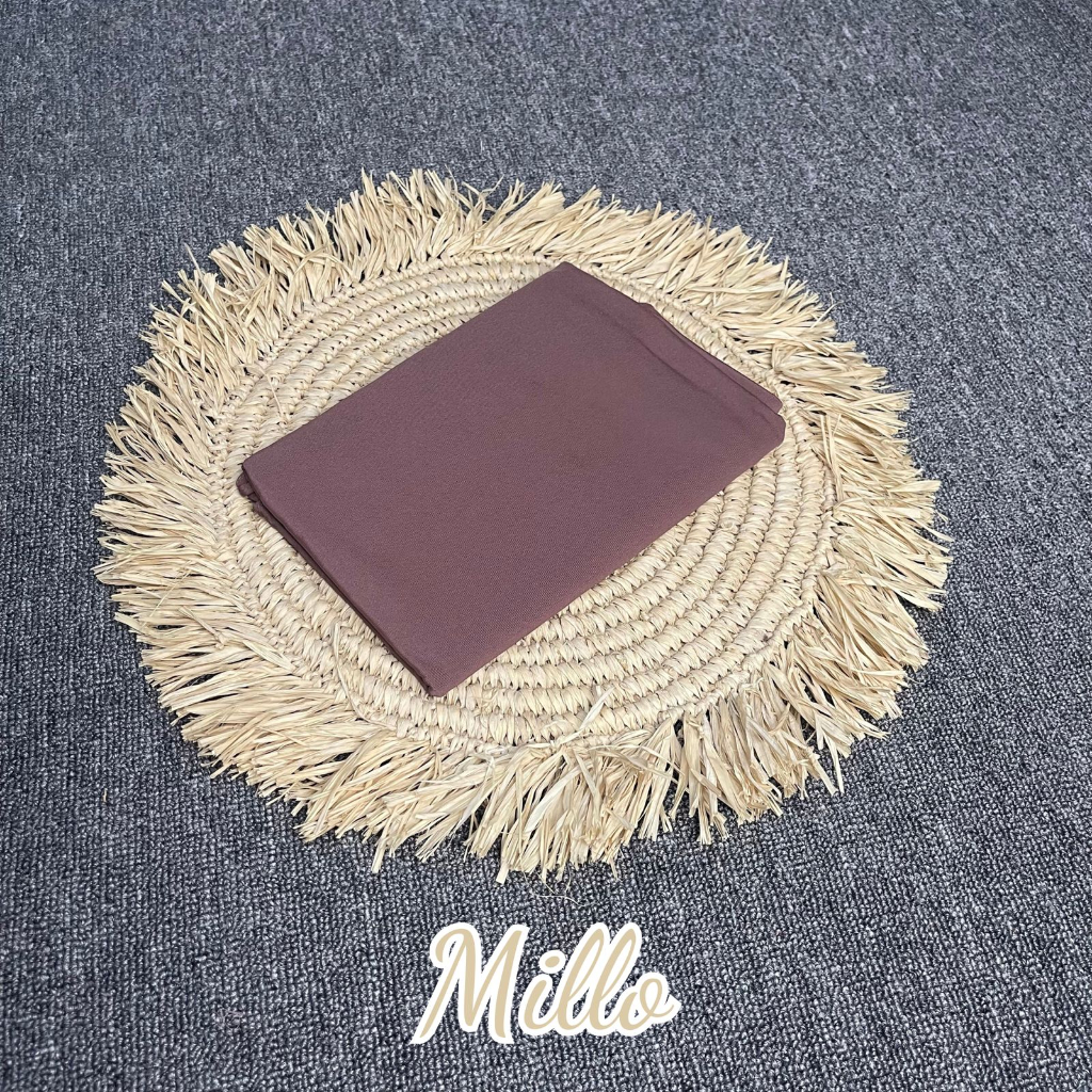 Pashmina Kaos Jersey II Hijab Jersey II Pashmina Mleyot Flowly-MILLO