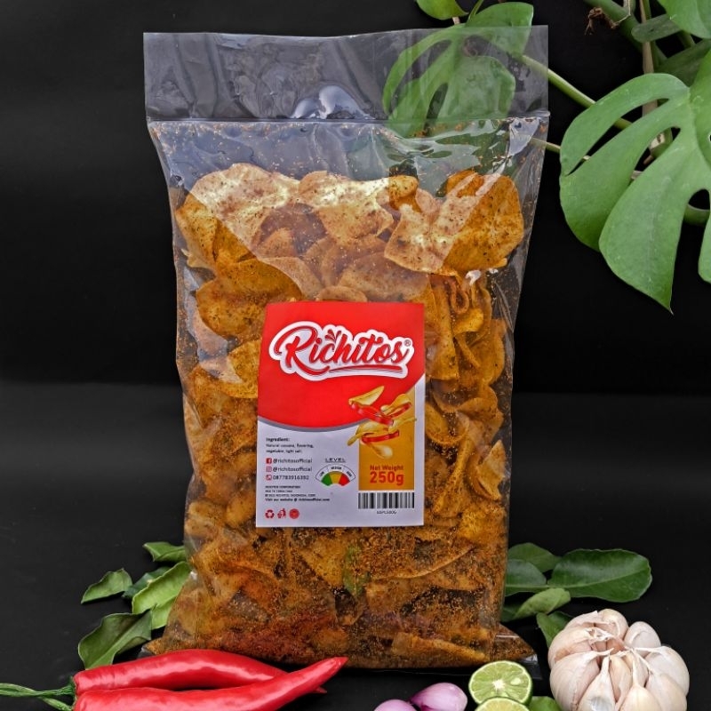 

Keripik Singkong Pedas Paling Lezat Di Bandung, Richitos Level High.