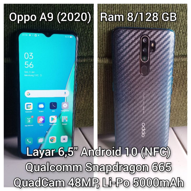 Oppo A9 2020 Ram 8GB/128GB