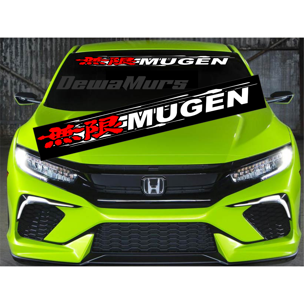 Cutting Sticker Mobil Termurah Tulisan Kaca Depan CINA MUGEN keren