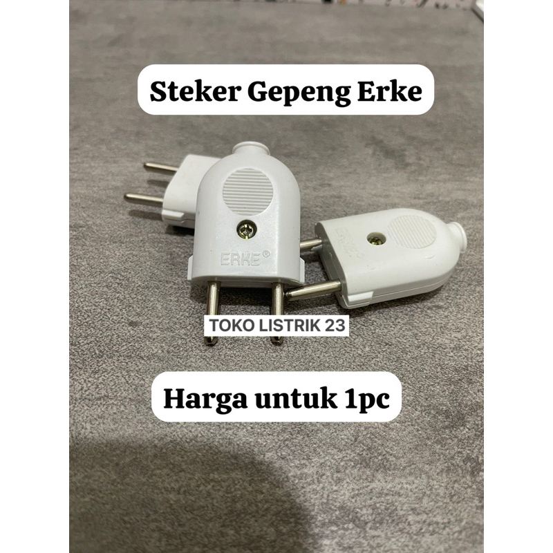 Steker gepeng /steker mini erke / cahaya T1158