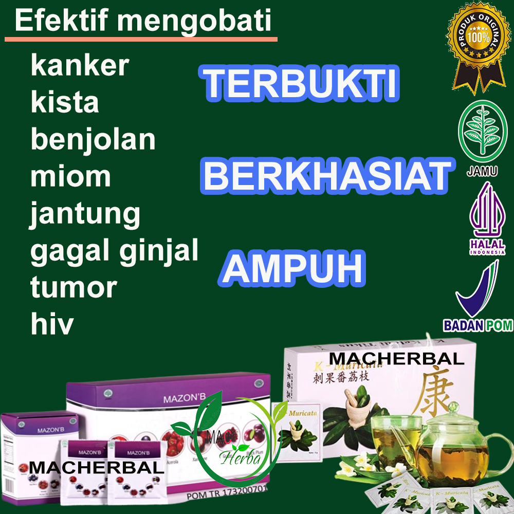 K muricata Dan Mazon B Obat Herbal Ginjal Kanker Hiv Benjolan Payudara Gondok Jantung Kista Tumor 10