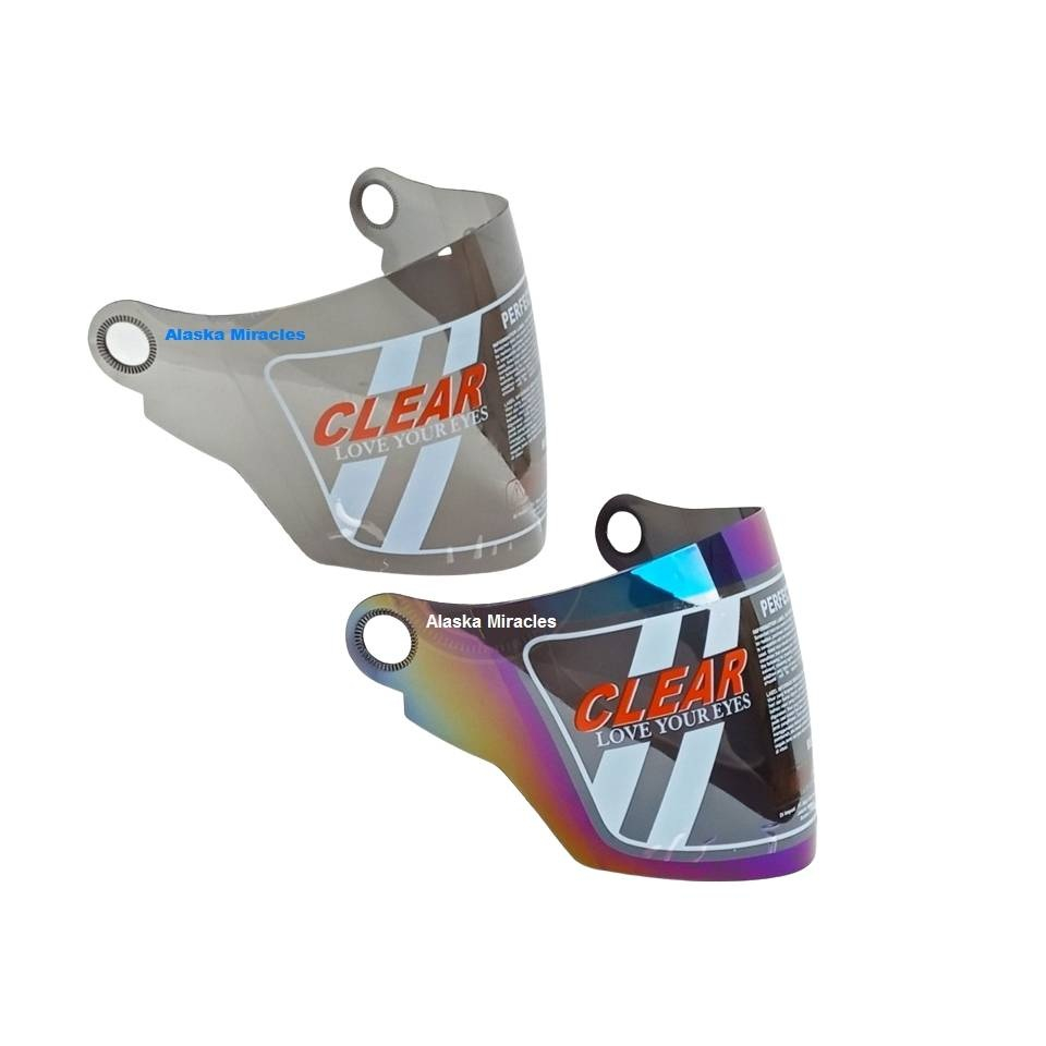 Kaca Helm Visor Takachi JPX G2 TSK ALI Hitam Smoke Pelangi Rainbow