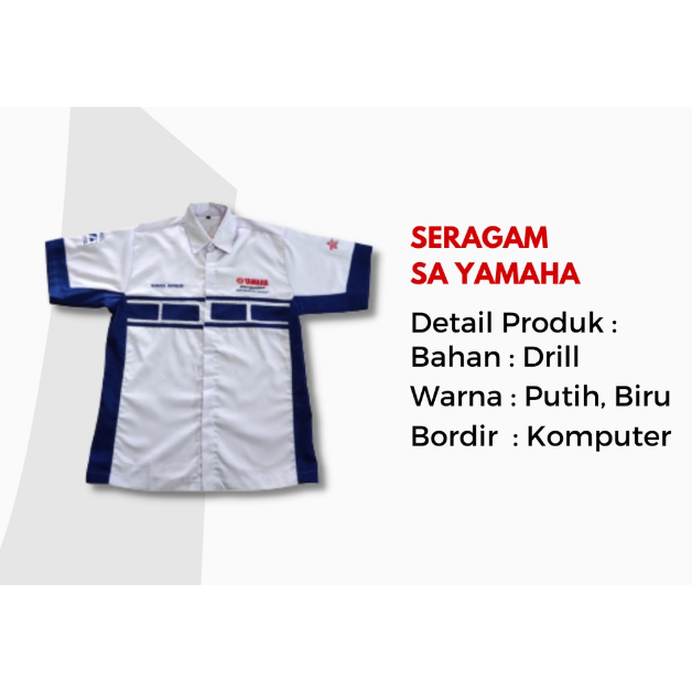 Seragam Yamaha Service Advisor - Seragam Yamaha Mekanik - Atasan Saja