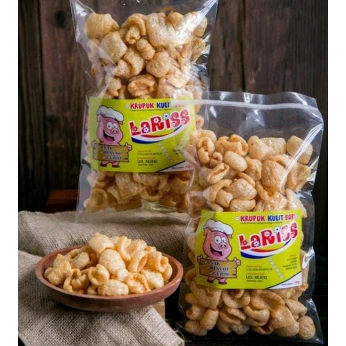 

Krupuk Samcan/Kulit Babi LARISS Oleh oleh Khas Bali 150gr