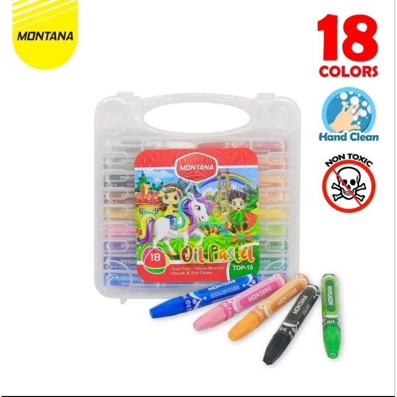 

Crayon 18 Warna Cerah Montana