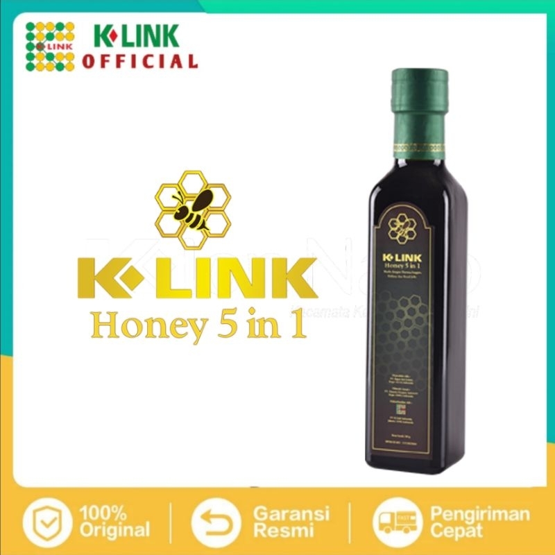 K-HONEY 5 IN 1 MADU ASLI K-LINK ORIGINAL isi 350 gr