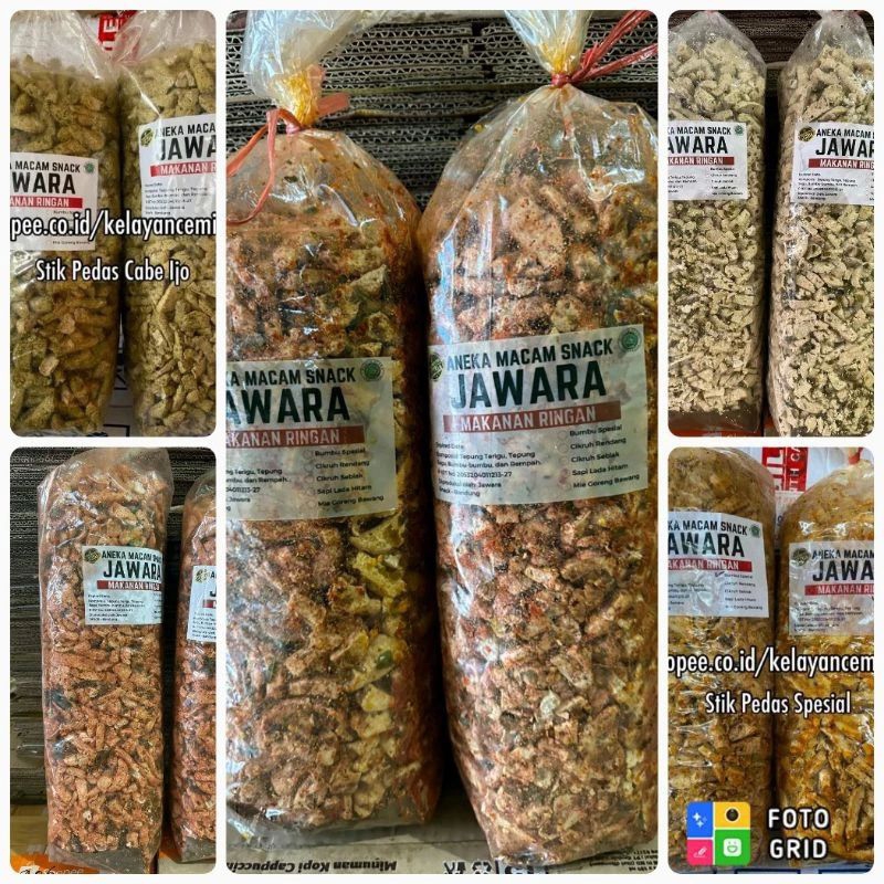 

Basreng Jawara Stik Bandung Berat 1kilo | Pedas Jeruk Purut - Pedas Sedang - Original Daun Jeruk