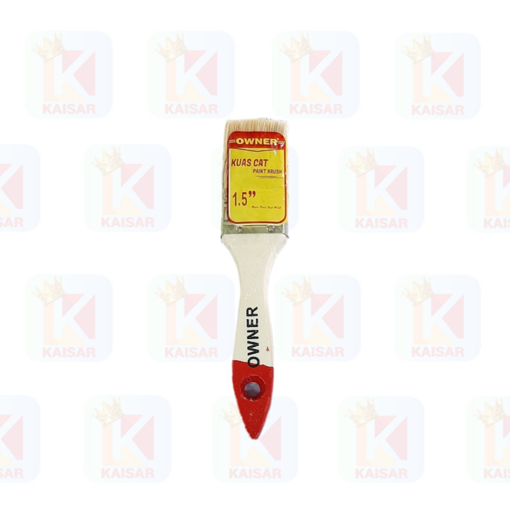 KUAS CAT OWNER/HAMSTER GAGANG KAYU 1,5 / 2 / 2,5 / 3 / 4 INCH