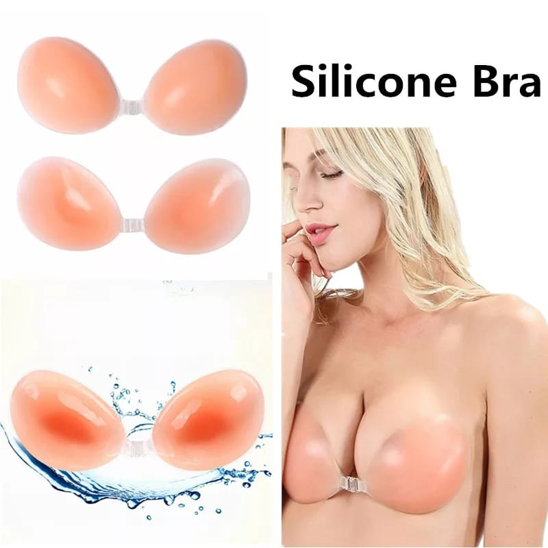 Silicon Bra Bh Beha Push Up Strapless Silikon Silicon Bra Bh Beha Tempel Seamless Push Up Wanita