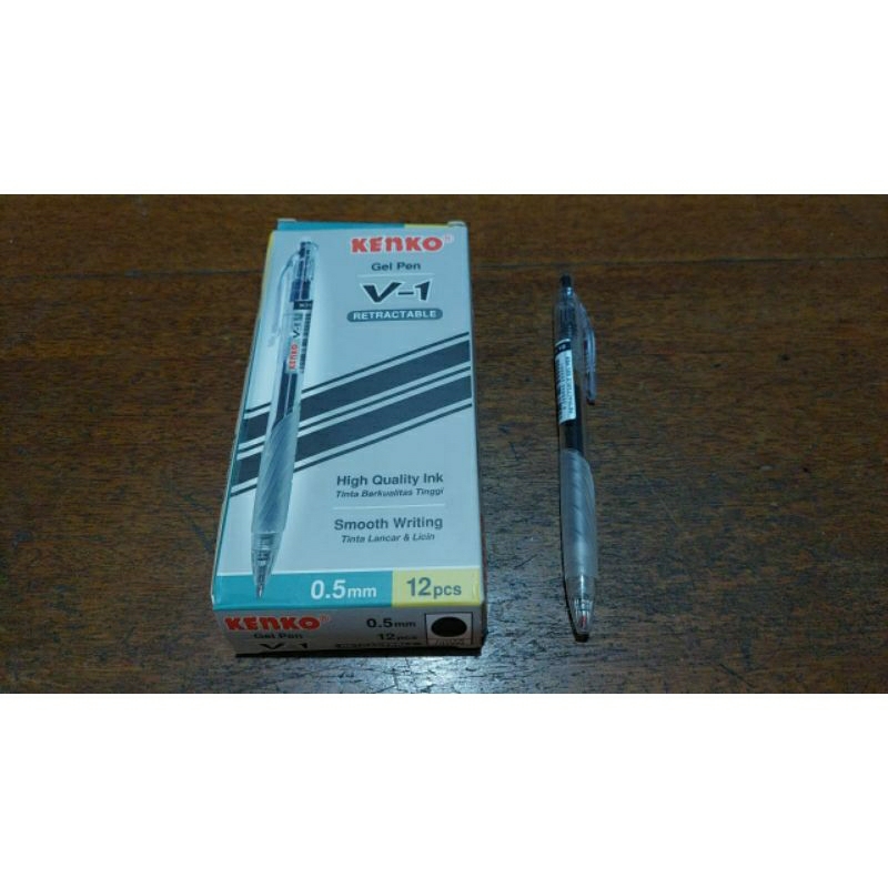 

[1 PCS ] BALLPOINT GEL PEN KENKO V-1 / PENA JEL KENKO V1 CETEK