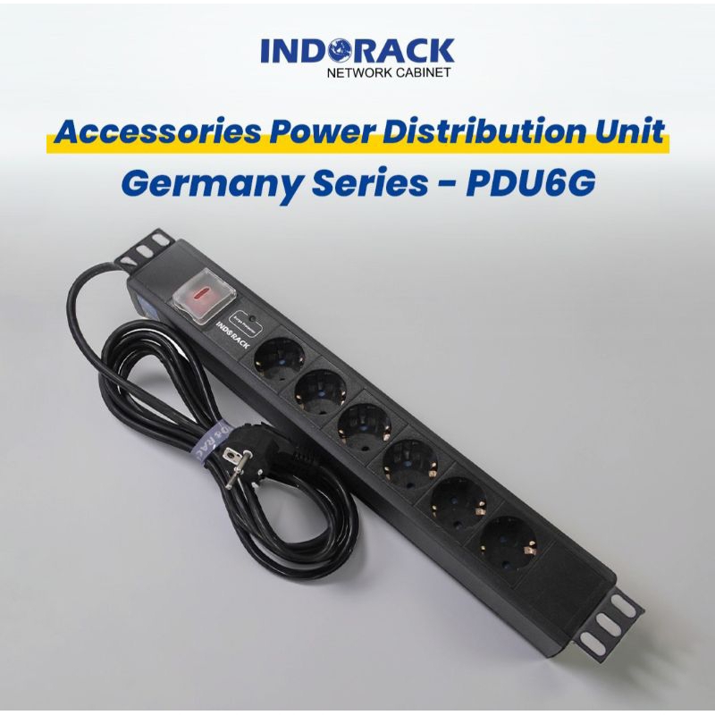 PDU6G 6 port germany socket stop kontak indorack
