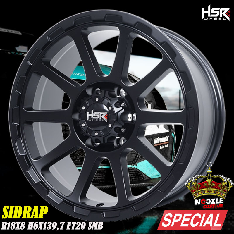 Velg Mobil R18 Baut 6 HSR Ring 18 Lubang 6 Pelek Mobil Pajero Fortuner Ring 18 Type Sidrap