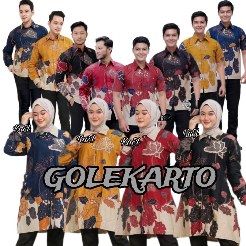Batik Couple Tunik Baju Batik Couple Modern Premium M L XL XXL