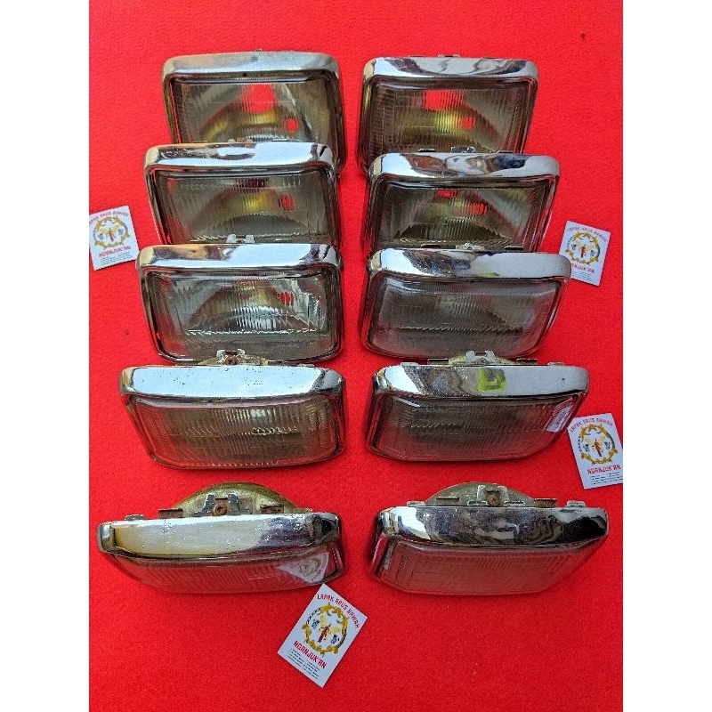 Kaca Reflektor Lampu Depan Gl Max Gl 100 Win Original Sett Lis Chrome