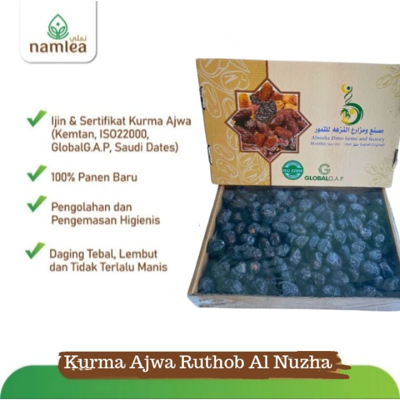 

Buah Kurma Ajwa Ruthob MIX Al Nuzha Premium High Quality Asli Madinah Kemasan 3kg