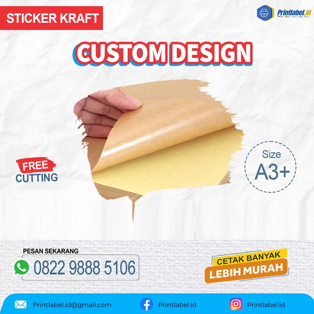 

CETAK STICKER KRAFT PRINT STIKER CUSTOM DESIGN