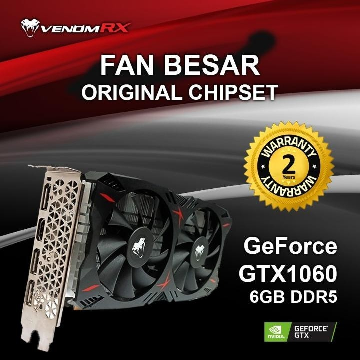 VGA Card NVIDIA Venom Rx GTX 1060 6GB DDR5 Dual Fan