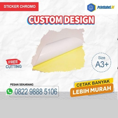 

CETAK STICKER CHROMO PRINT STIKER CUSTOM DESIGN