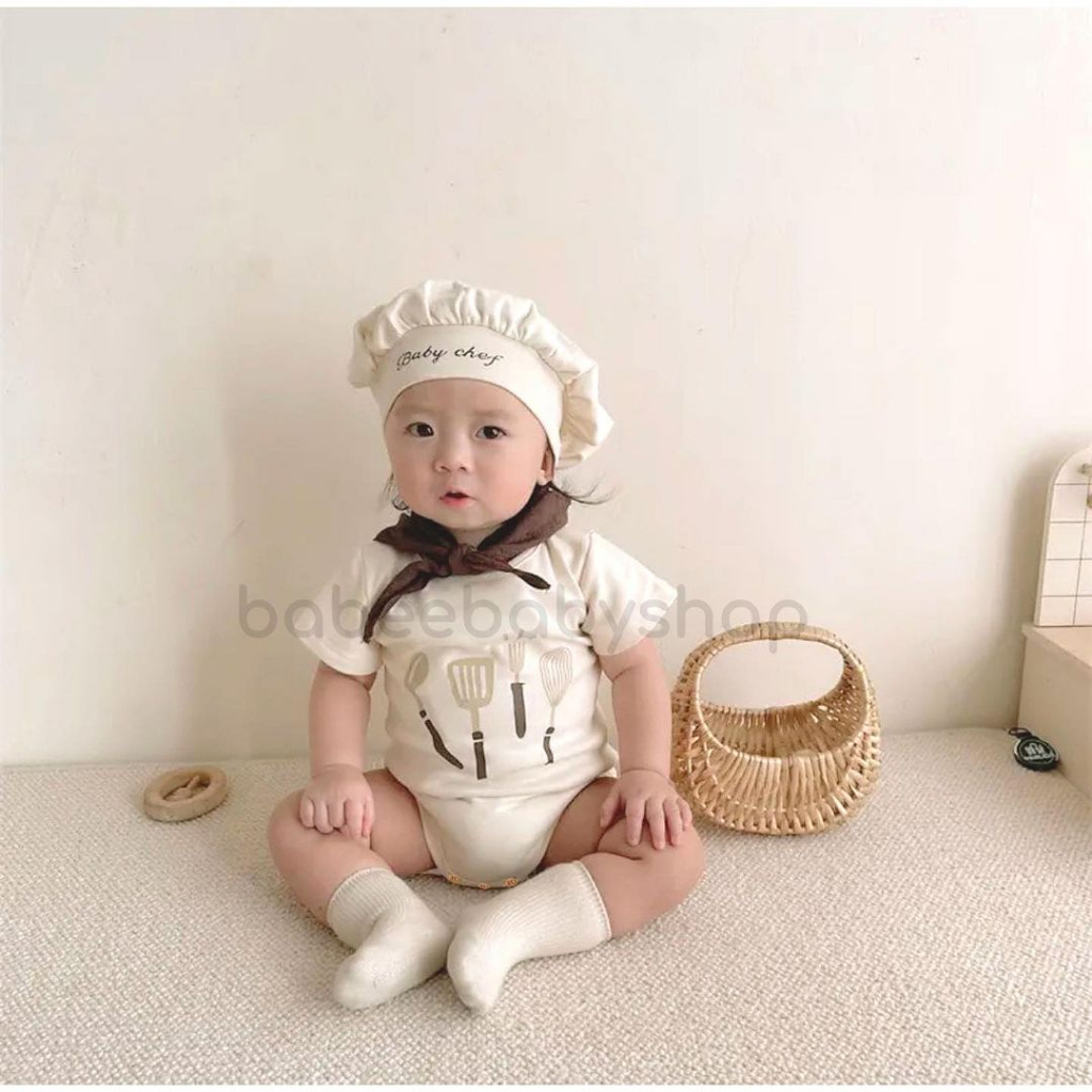 BABY CHEF JUMPER SET  LIMITED EDITION PYJAMAS  Baju Setelan Celana Tidur Pakaian Konveksi Jalan Lucu