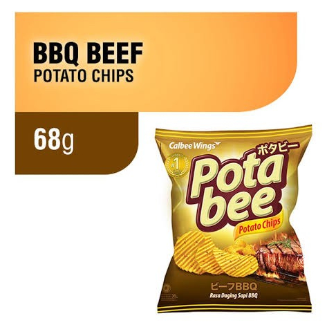 

Potabee Keripik Kentang Potato Chips Beef BBQ 68 gram