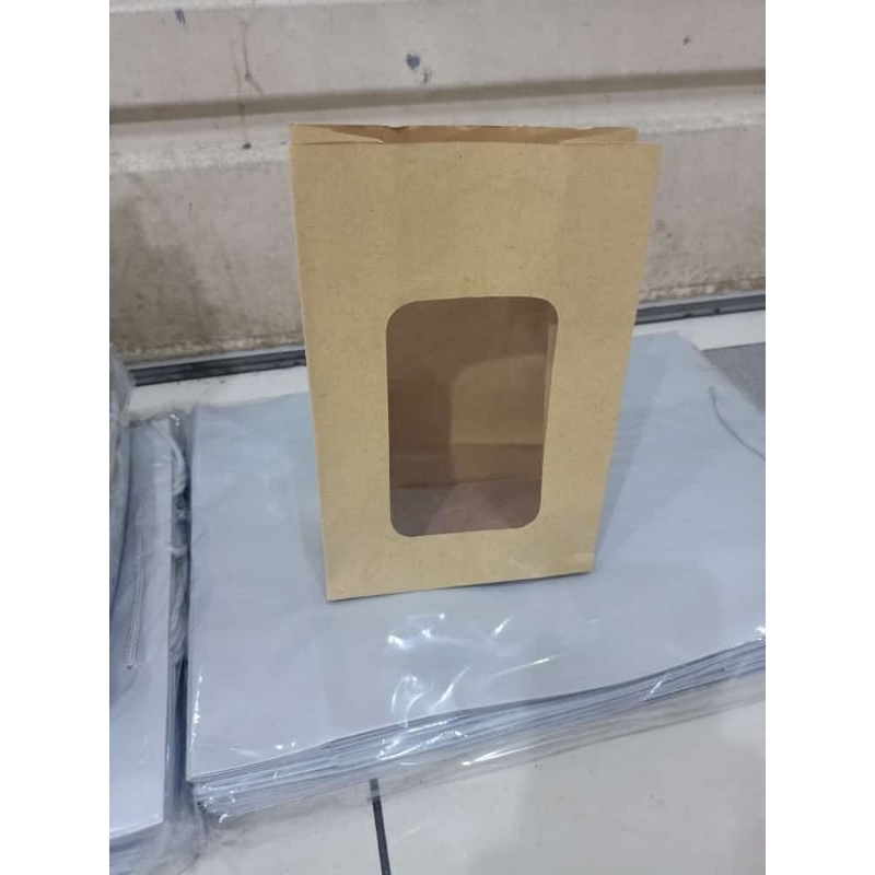 

paper bag food boot tanpa tali depan mika isi 12 pcs