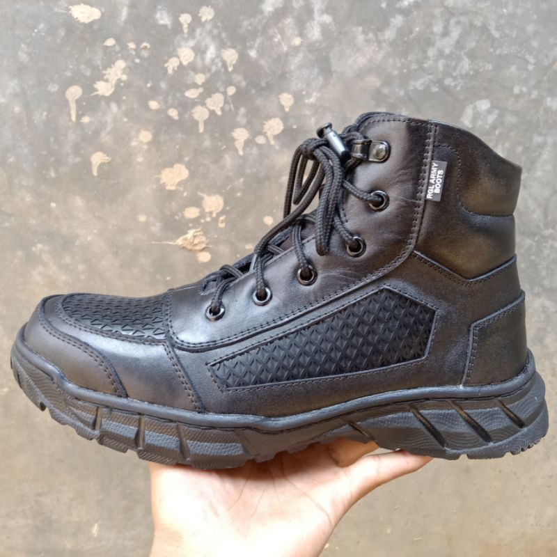 SEPATU PDH JARING  KULIT SAPI ASLI MEREK RGL