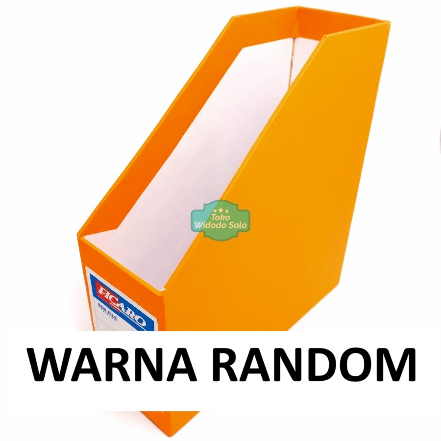 

1 BUAH Box File Warna Ficaro Folio Kardus (Magazine File Warna Polos) 28x25,5x9cm - WARNA RANDOM