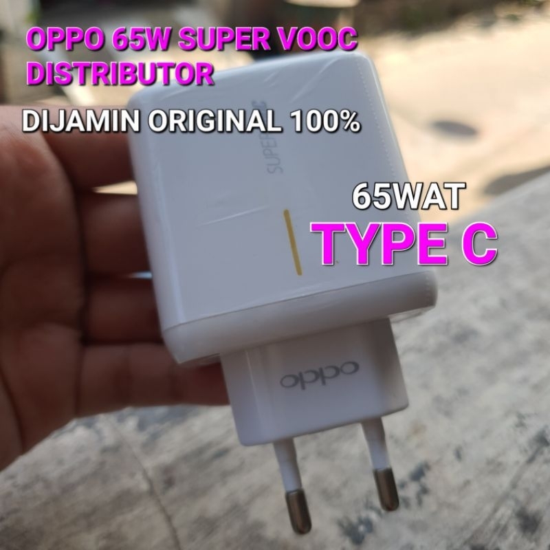 Charger OPPO SUPER VOOC 6A 65Wat ORIGINAL HP Reno 7 5G Reno 6 Reno 5 Flash Charge Ori Fast Charging